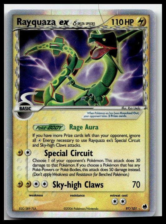 Dragon Frontiers #97/101 Rayquaza ex (Delta Species)