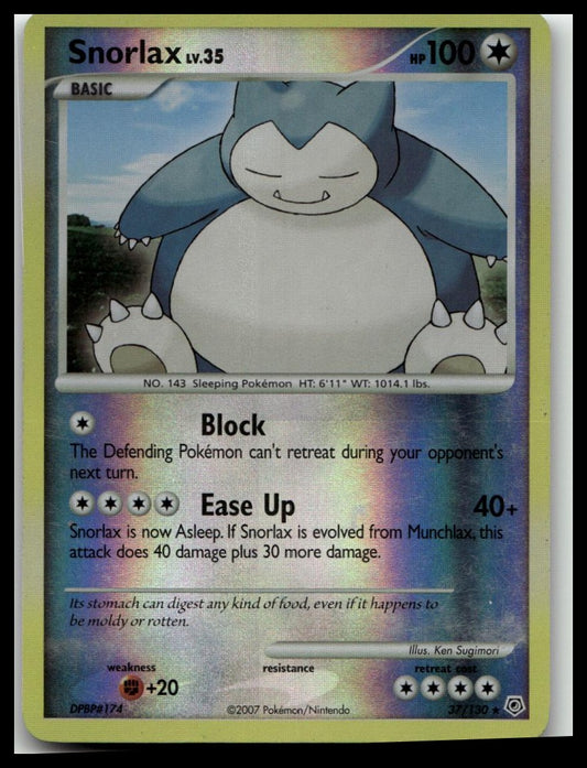 Diamond and Pearl #37/130 Snorlax