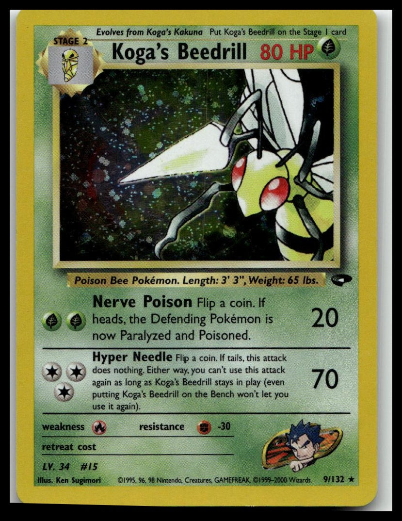 Gym Challenge #009/132 Koga's Beedrill