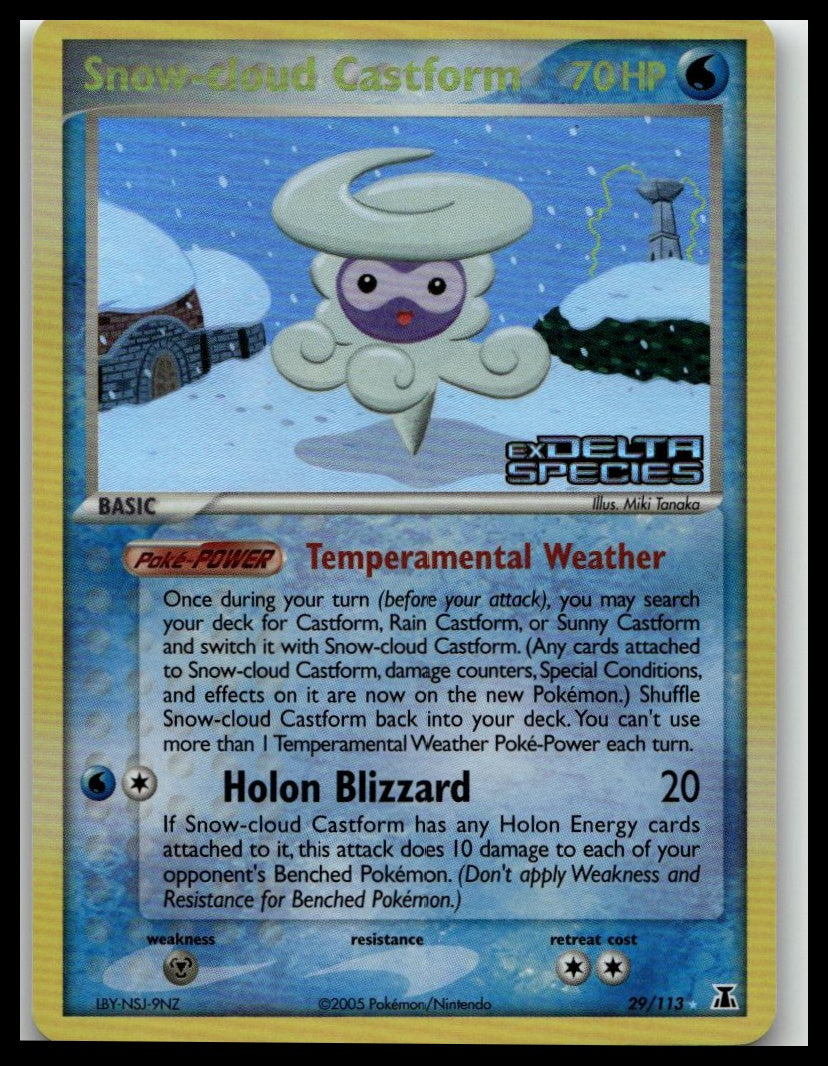 Delta Species #29/113 Snow-cloud Castform