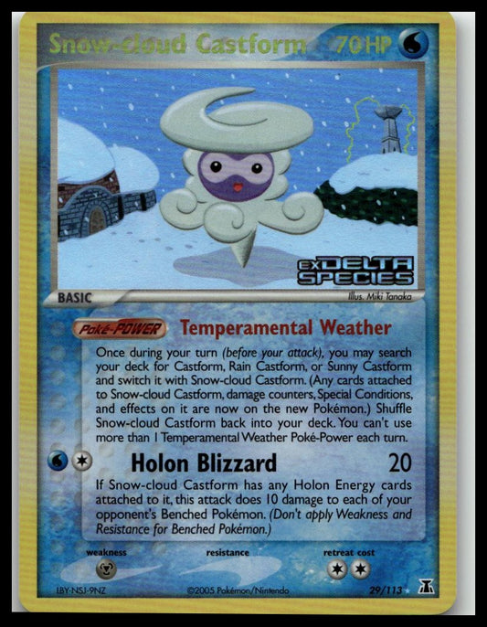 Delta Species #29/113 Snow-cloud Castform