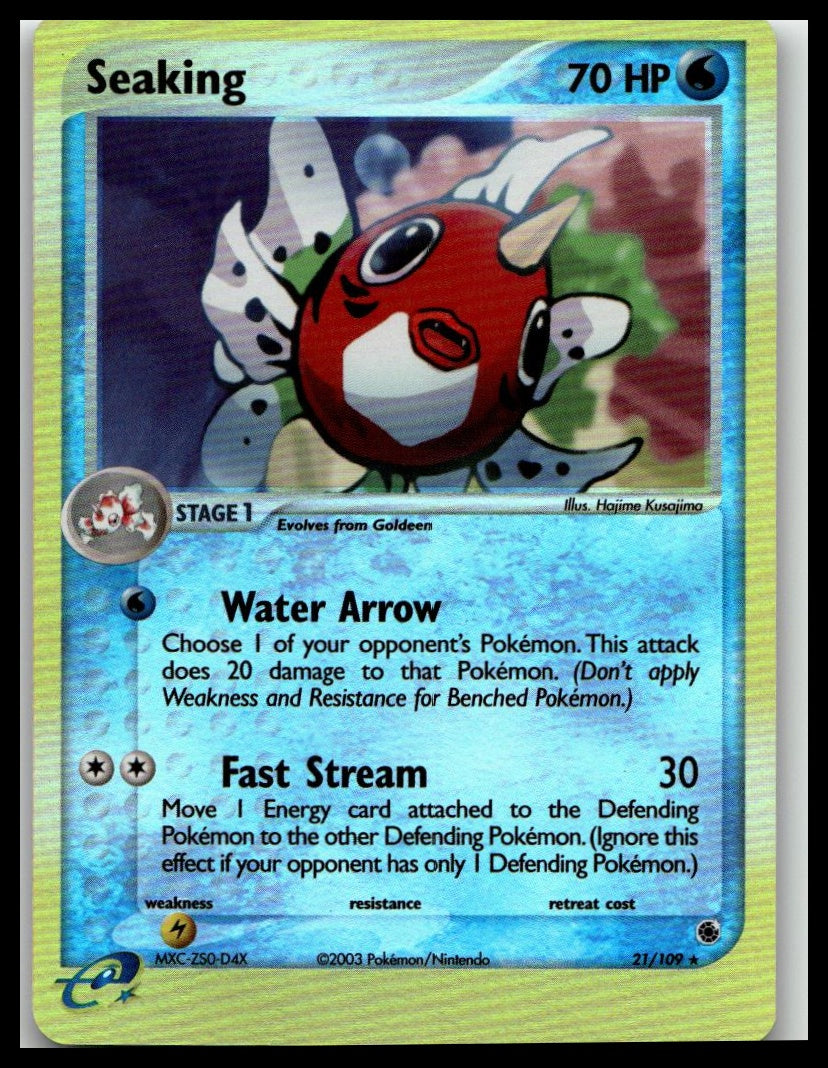 Ruby and Sapphire #21/109 Seaking