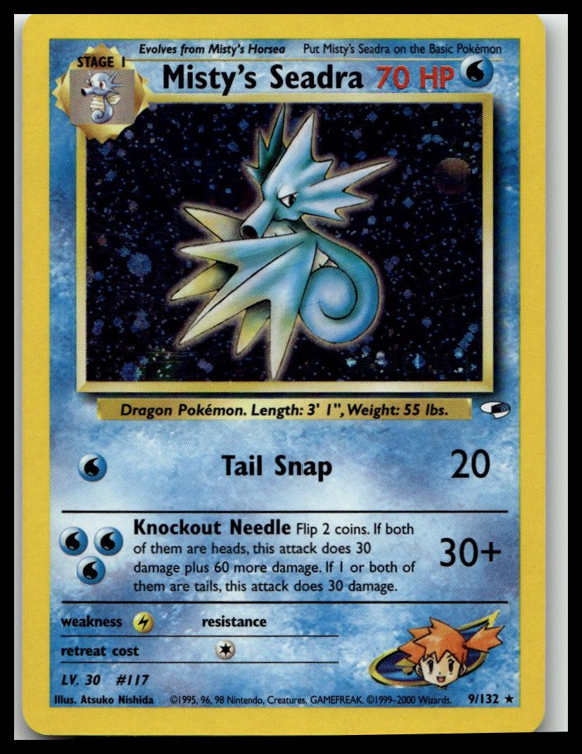 WoTC Promo #009/132 Misty's Seadra (Prerelease)