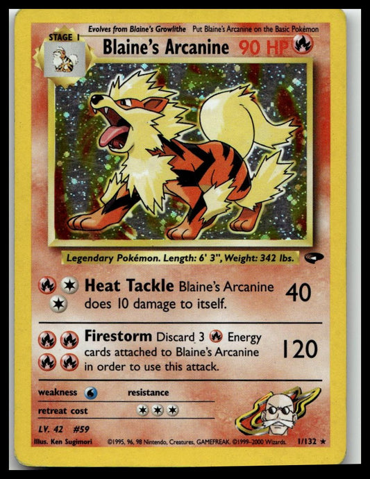Gym Challenge #001/132 Blaine's Arcanine
