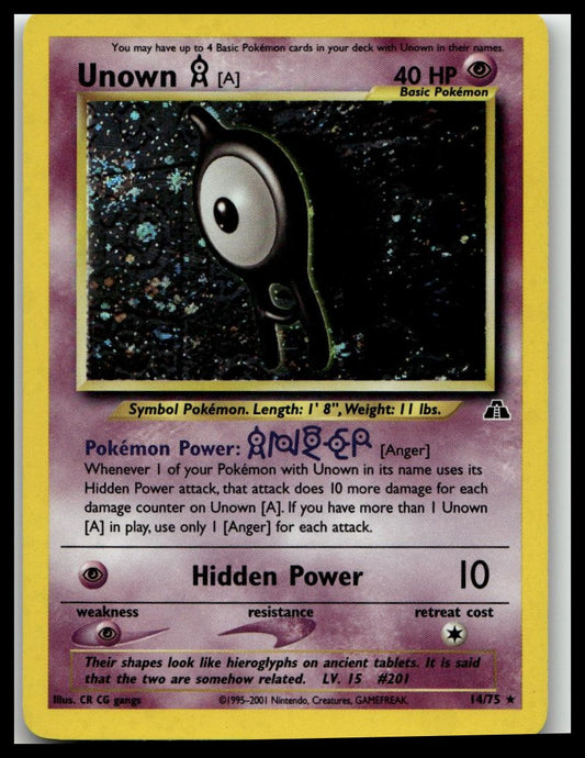 Neo Discovery #14/75 Unown [A] (14)