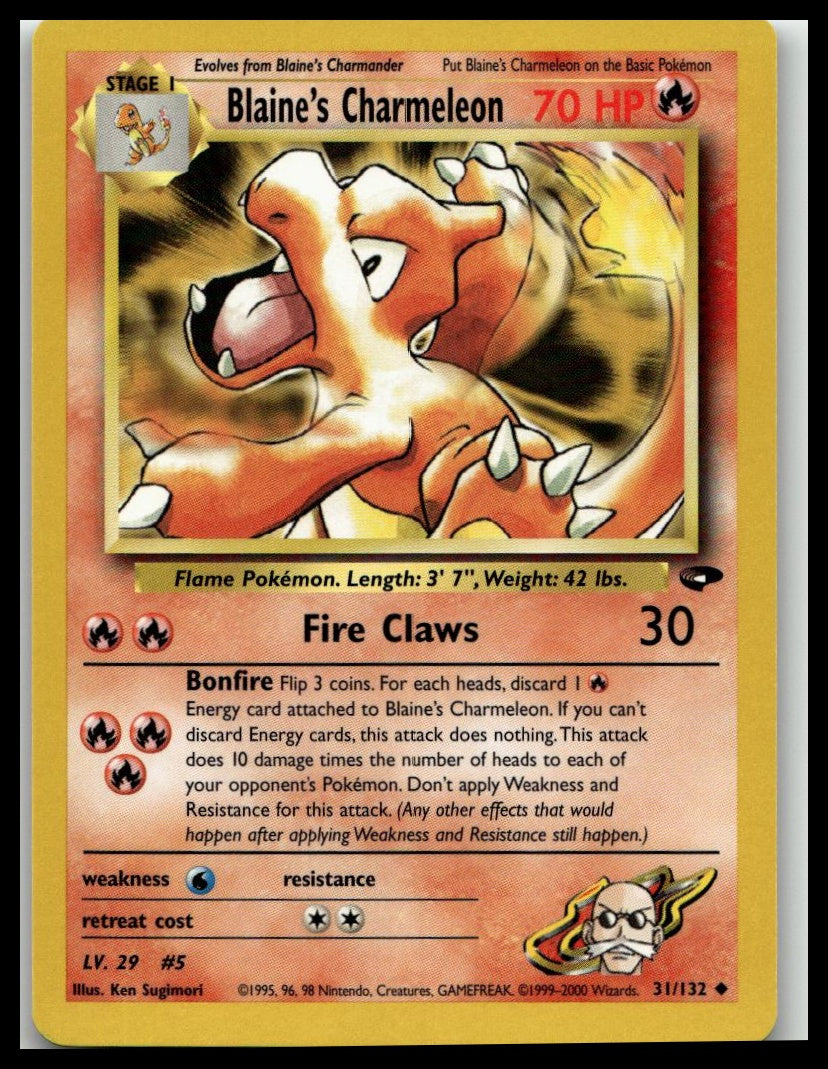 Gym Challenge #031/132 Blaine's Charmeleon