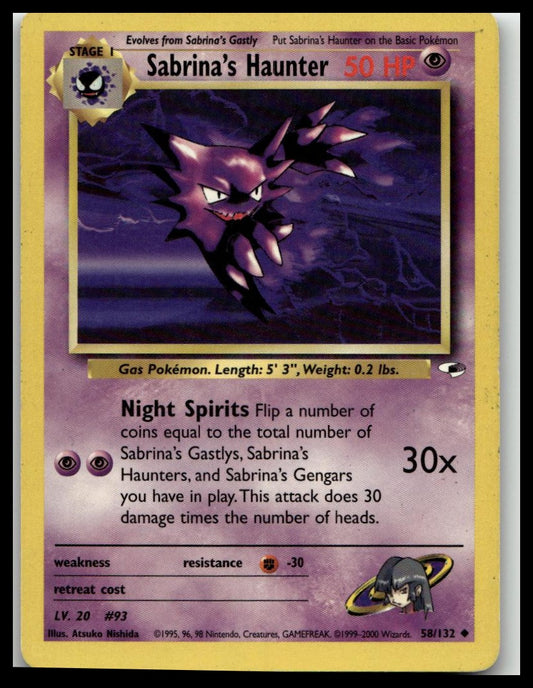 Gym Heroes #058/132 Sabrina's Haunter