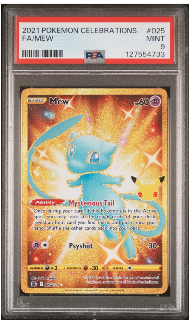 2021 Pokemon Celebrations #025 Fa/Mew PSA 9