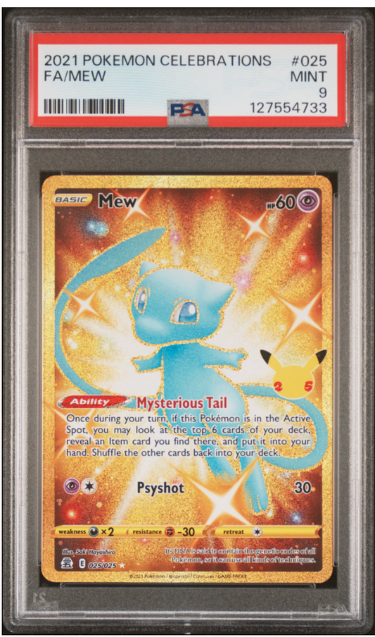 2021 Pokemon Celebrations #025 Fa/Mew PSA 9